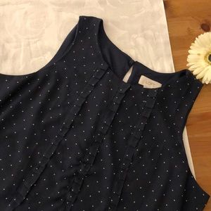 Loft sleeveless blouse